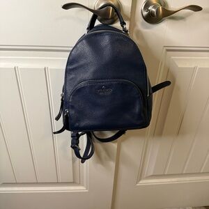 kate spade Navy Purple Pebbled Leather Mini Backpack
